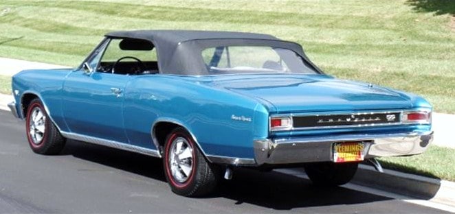  The Chevelle is fully restored, the seller says 