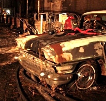 Fire razes building used by America’s Packard Museum; classic cars, artifacts, equipment destroyed