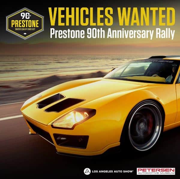 Prestone seeks outstanding cars for LA rally