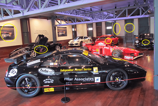 Spot the Difference Answers: Audrain Automobile Museum