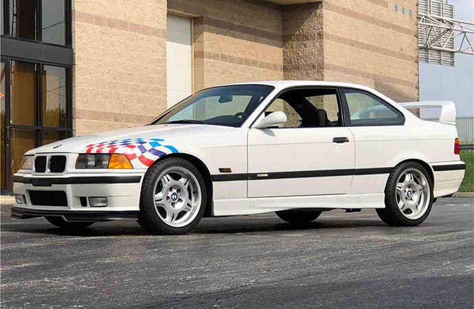 This 1995 BMWM3 Lightweight will be one of the cars available at Barrett-Jackson's Northeast auction June 20-23 in Uncasville, Connecticut. | Barrett-Jackson photo