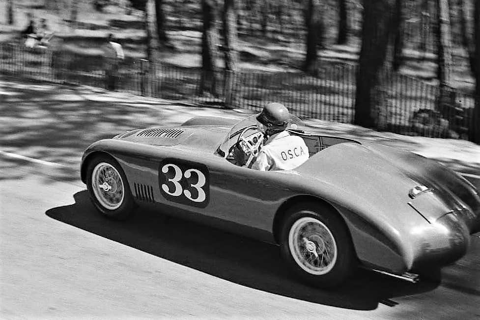 The 1952 OSCA MT4 MM Spider racing at Pebble Beach in 1953 | Pebble Beach Concours