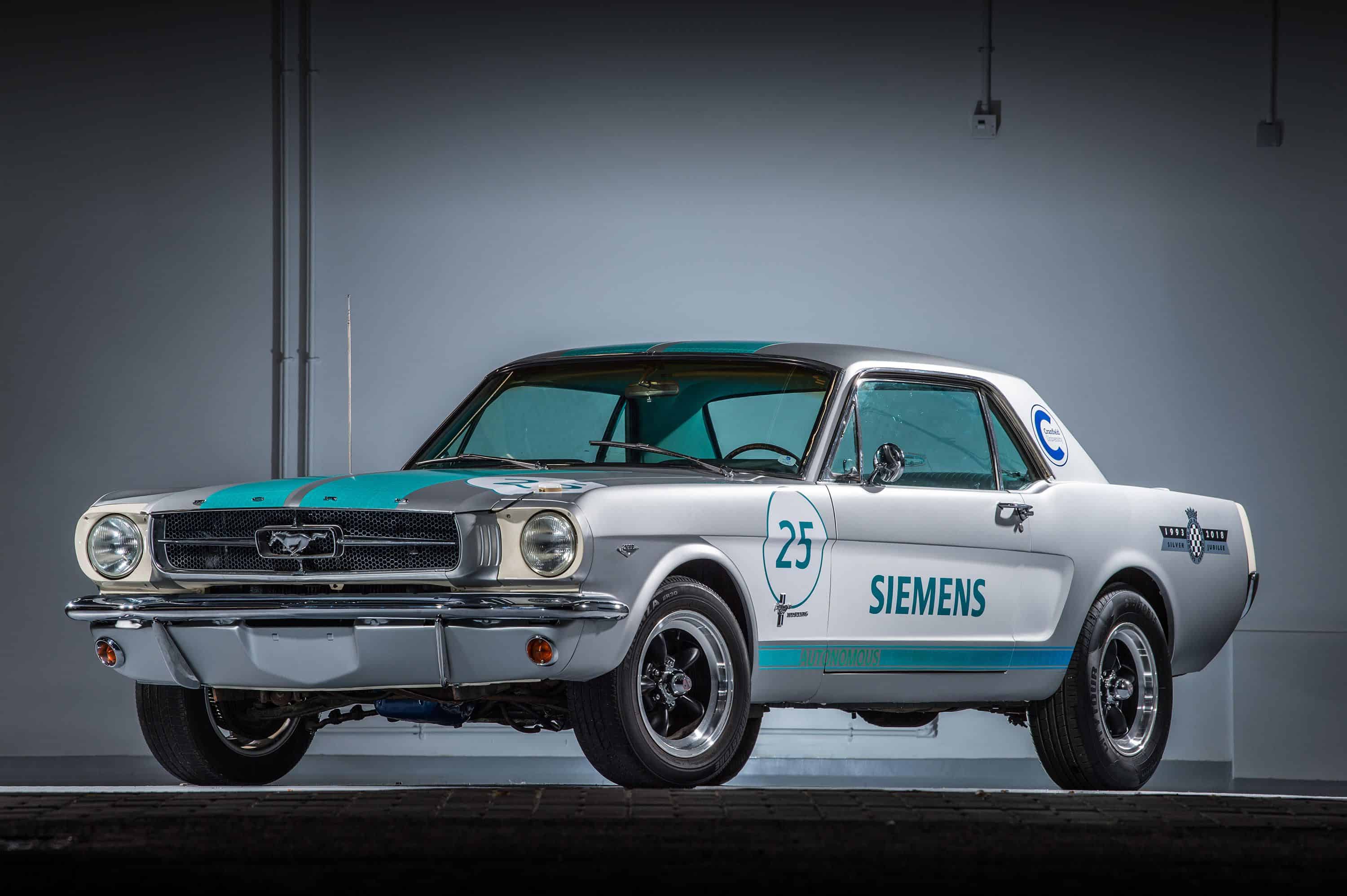 This self-driving Ford Mustang will attempt the hill climb at the Goodwood Festival of Speed. | Siemens photo