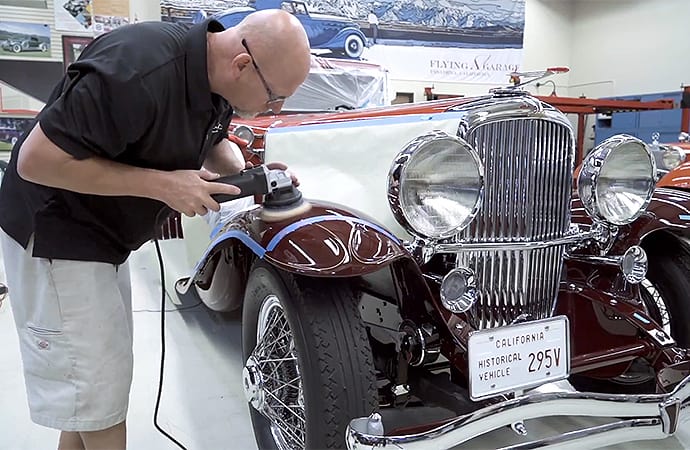 An enormous amount of work goes into getting a car ready to compete at the Pebble Beach Concours d'Elegance. | Screenshot