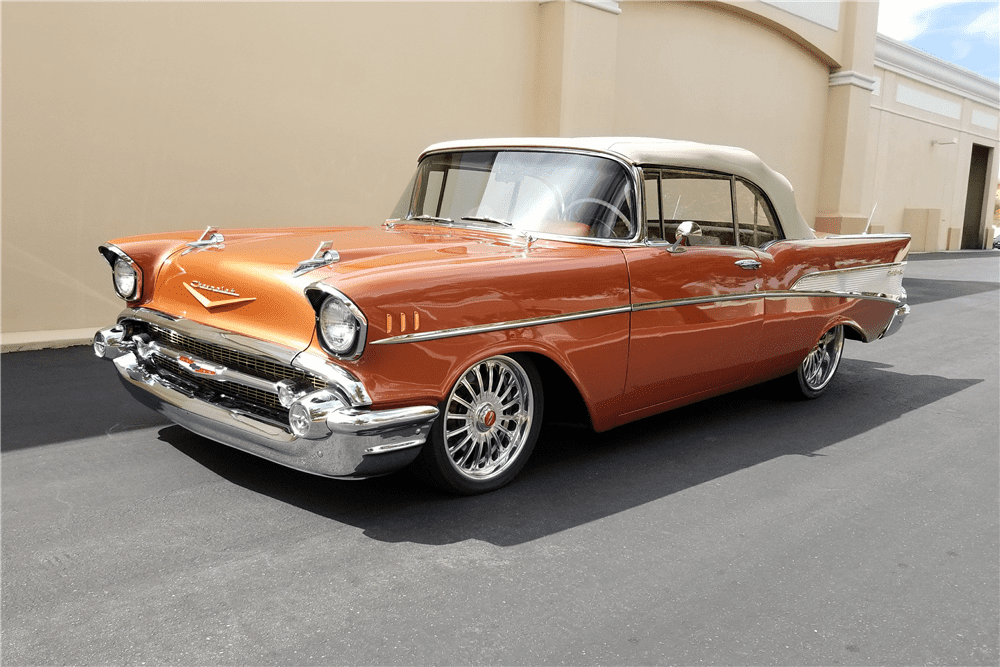 Bidders will get a shot at taking this custom 1957 Chevrolet Bel Air home at Barrett-Jackson's Las Vegas auction. | Barrett-Jackson photo