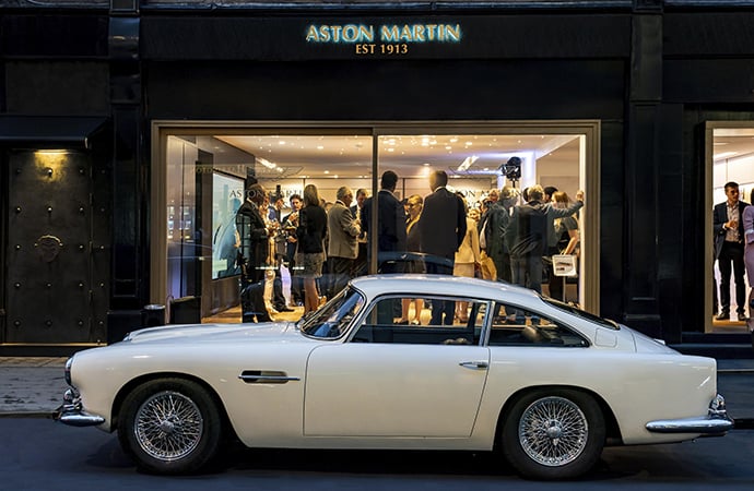 Aston Martin has opened the doors of a specialized classic car showroom in the heart of London. | Aston Martin photo