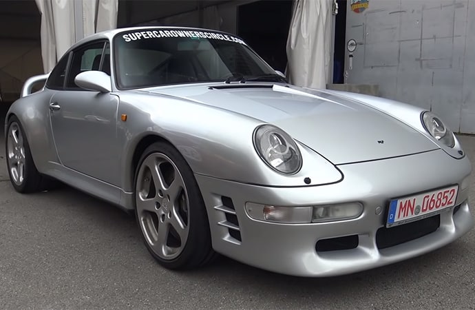 This Ruf Motorsports CTR2 based on the Porsche 993 Turbo may be more than 20 years old, but it can still fly. | Screenshot