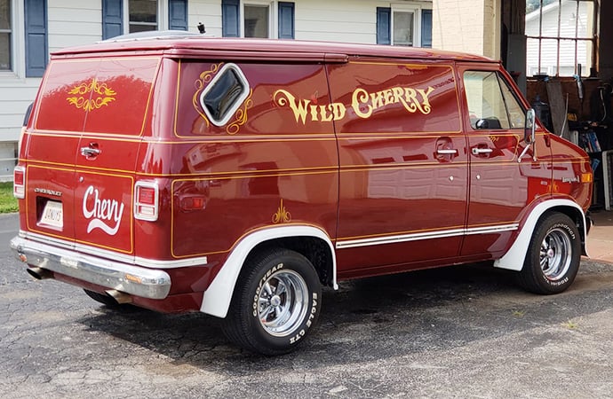 Chris Carter put a lot of work into Wild Cherry but the van is now at the center of a controversy. | Facebook photo