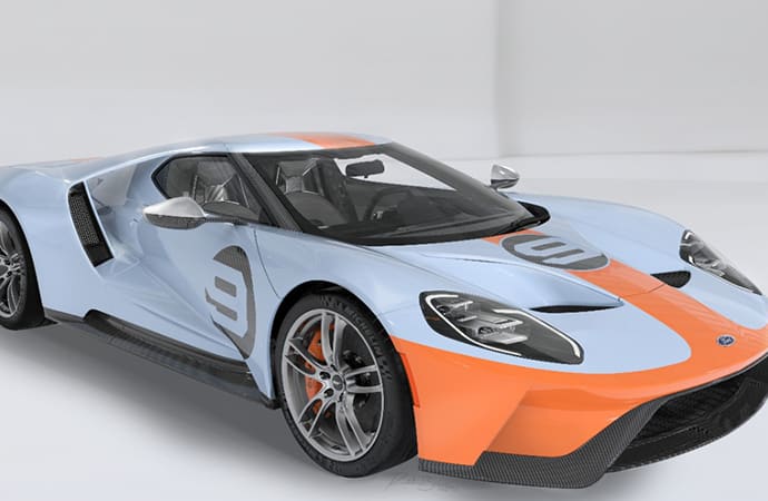 This Ford GT will be offered at Barrett-Jackson's Scottsdale sale in January, with proceeds from the sale going to charity. | Ford Motor Company photo