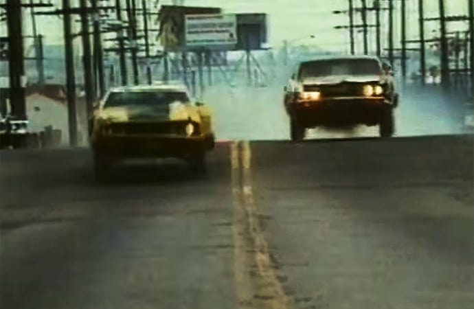 The 1974 film Gone in 60 Seconds may be one of the best car chase may be one of the best car chase movies ever. | H.B. Halicki Junkyard and Mercantile Company Screenshot