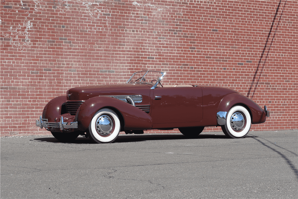 This 1937 Cord 812 Sportsman S/C cabriolet once owned by Henry Portz will be on the Barrett-Jackson block in Scottsdale. | Barrett-Jackson photos