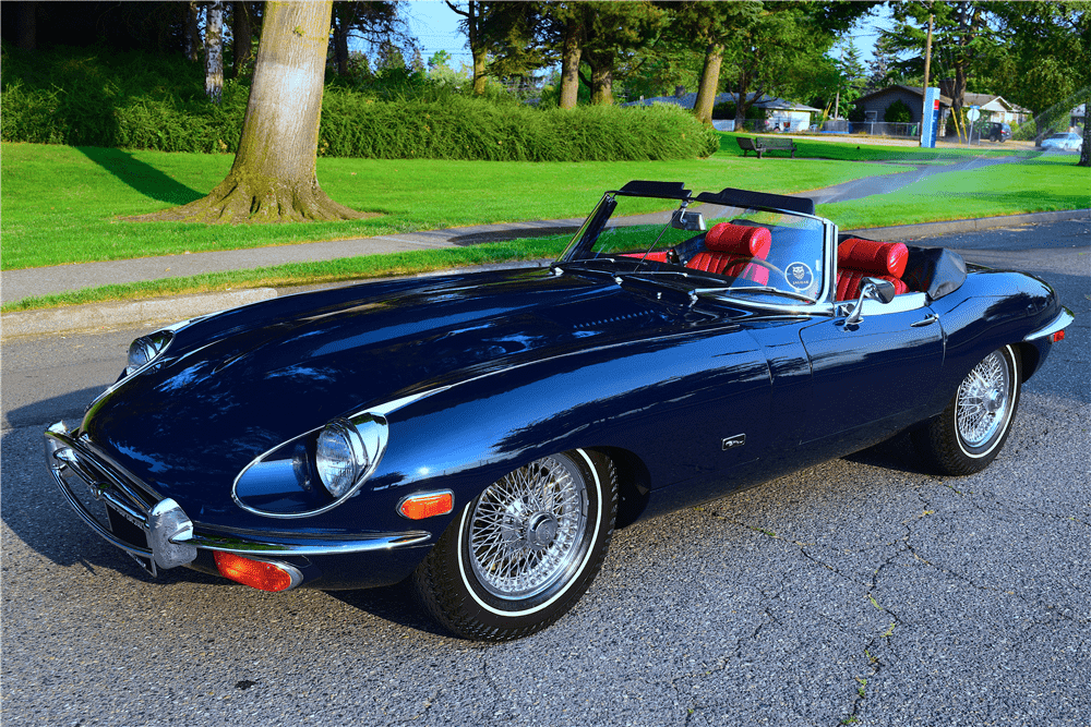 With less than 8,500 miles on the odometer, this original 1971 Jaguar XKE Series II Roadster will be selling with no reserve during the upcoming 2019 Scottsdale auction in January. | Barrett-Jackson photos