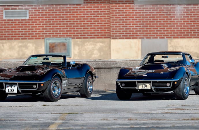 Mecum will offer these L88 Corvettes as one lot at its upcoming auction in Kissimmee, Florida. | Mecum photos