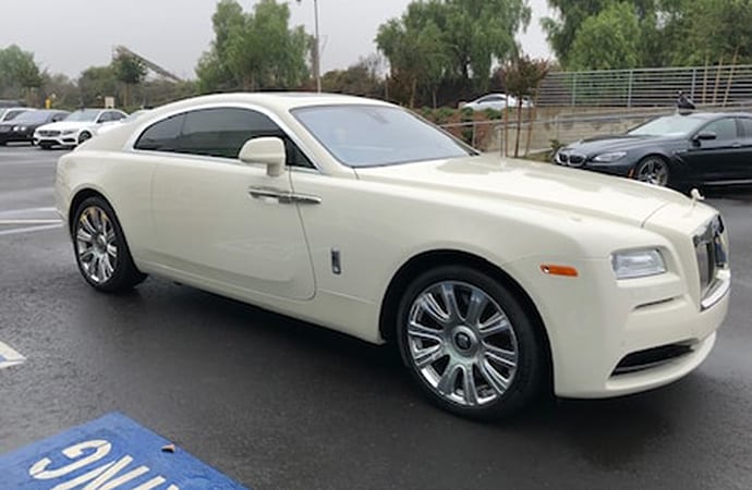 This 2016 Rolls-Royce Wraith commanded the highest sale price at EG Auction's recent event in Palm Springs, California. | EG Auctions photos