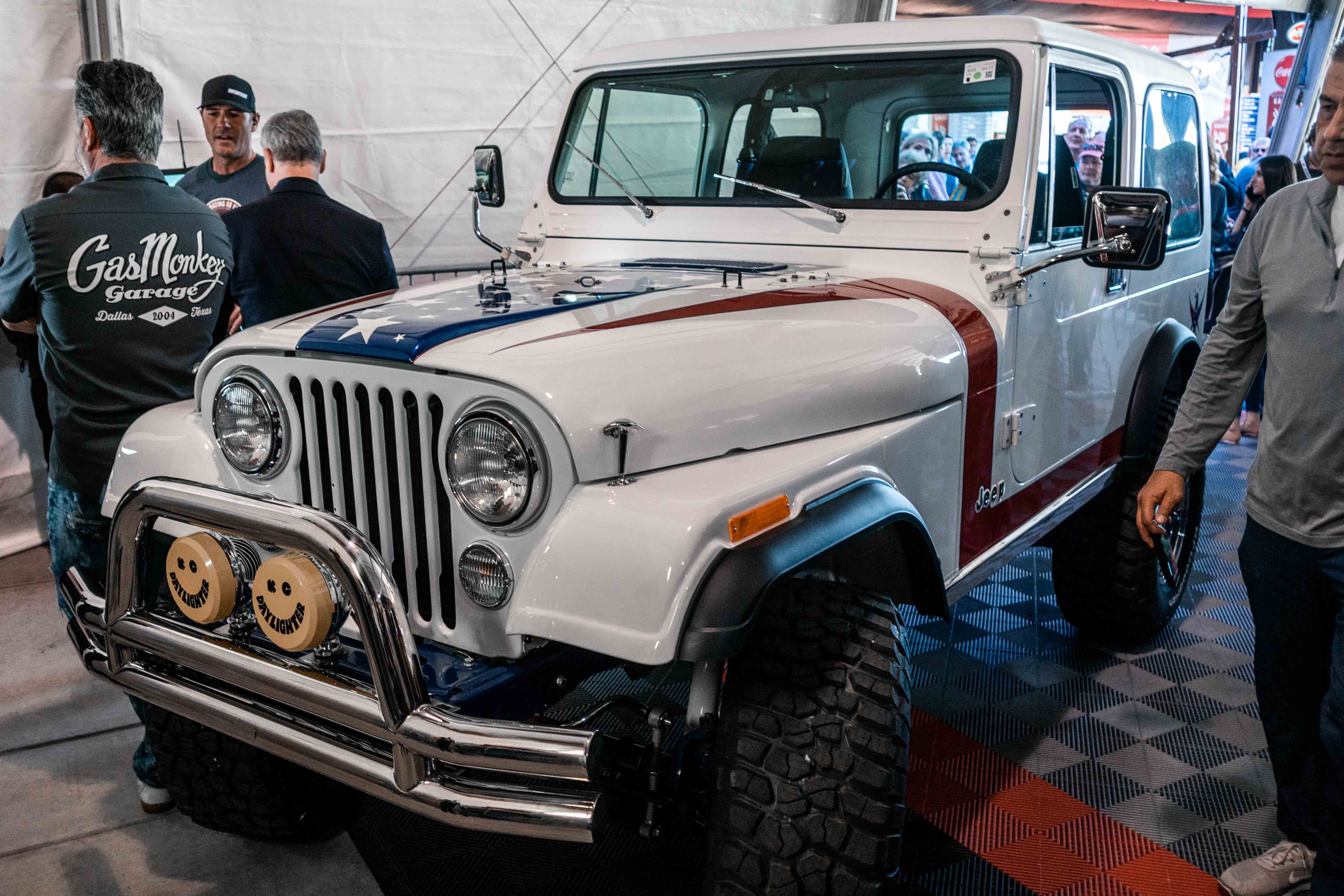 A total of $1.3 million was raised for charity during the sale of this custom 1981 Jeep CJ7 built for the Gary Sinise Foundation during the Barrett-Jackson collector car auction in Scottsdale, Arizona. | Rebecca Nguyen photos