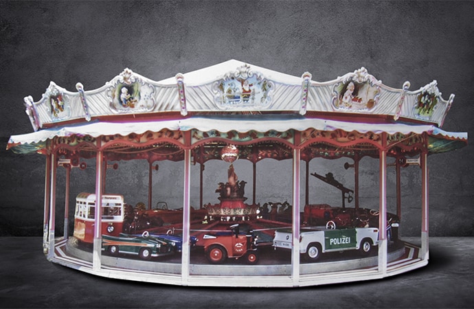 Barrett-Jackson will offer this full-size carousel designed and built for German Christmas markets at its upcoming sale in Scottsdale, Arizona. | Barrett-Jackson photos