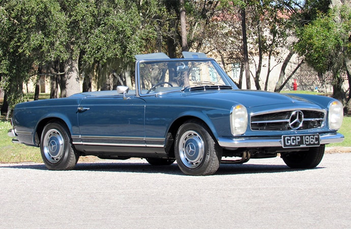 This Mercedes-Benz roadster once owned by Beatles legend John Lennon will hit the Barrett-Jackson block in Scottsdale, Arizona over the weekend, | Barrett-Jackson photos