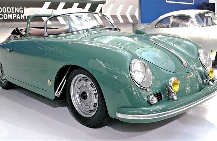 Comedian and car collector Jerry Seinfeld was sued for selling this rare 1958 Porsche 356 A 1500 GS/GT Carrera Speedster at an auction in 2016. The buyer alleged it was falsified. | Bob Golfen photo