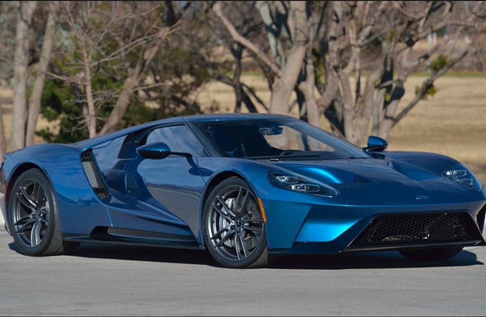 A 2017 Ford GT originally owned by wrestler John Cena will be back on the auction block in May. | Mecum photo