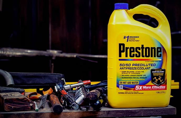 Prestone has released its latest coolant with Cor-Guard technology, which the company says protects engine from corrosion. | Prestone photos