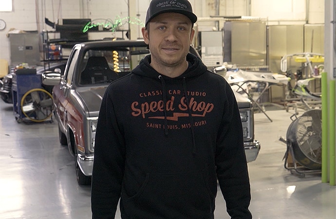 Noah Alexander wanted to give people a tour of the Classic Car Studios headquarters. | Screenshot