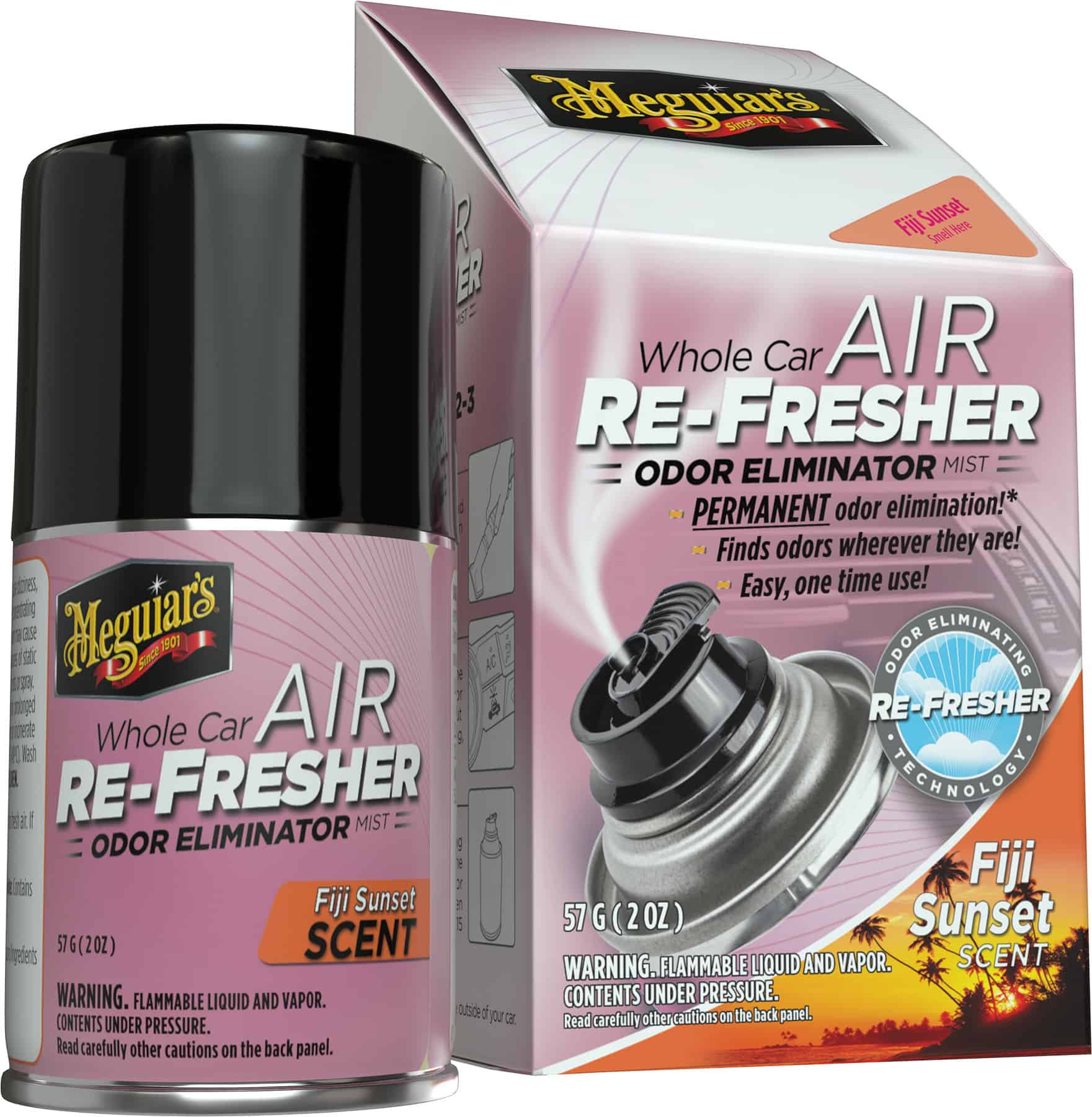 Meguiar's Whole Car Air Refresher Odour Eliminator Spray, Sweet Summer  Breeze Scent, 57-g