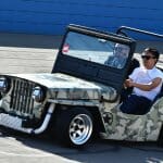 Classic Jeep takes laps-#3759-Howard Koby photo