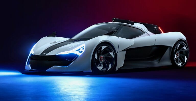 Apex unveils its electric-powered sports car