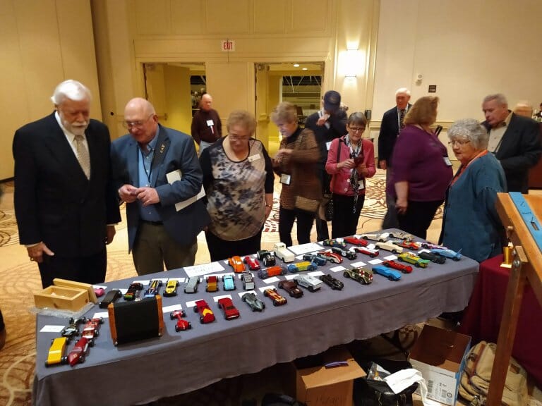 Pinewood derby delights at AACA Library gathering