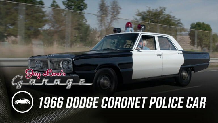 Jay Leno goes on patrol in a 1966 Dodge Coronet patrol car