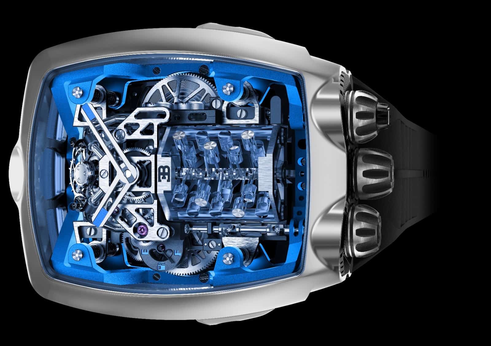 Bugatti watch, Watch features Bugatti ‘engine’ with moving parts, ClassicCars.com Journal