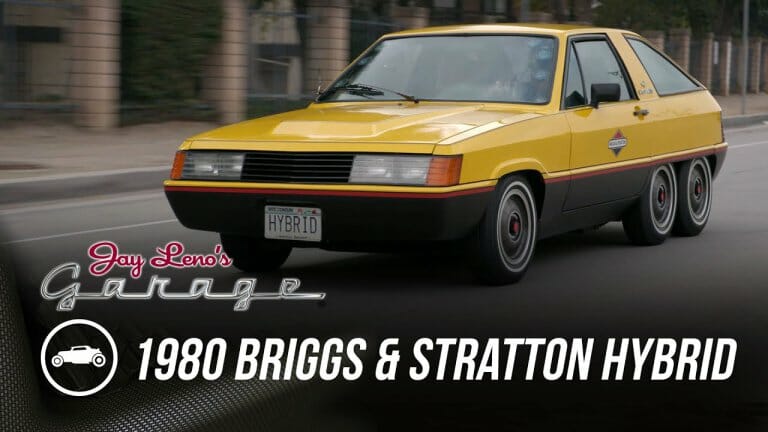 1980 Briggs & Stratton hybrid with 6 wheels visits Jay Leno’s Garage