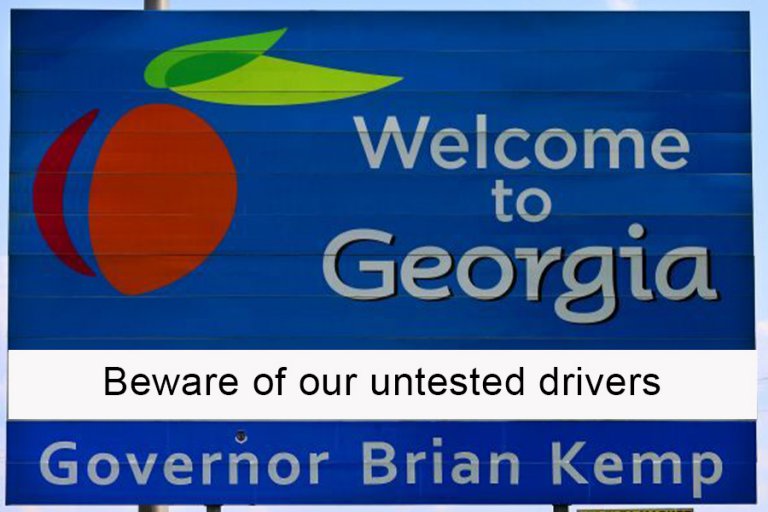 New drivers in Georgia get a waiver on the driving test?