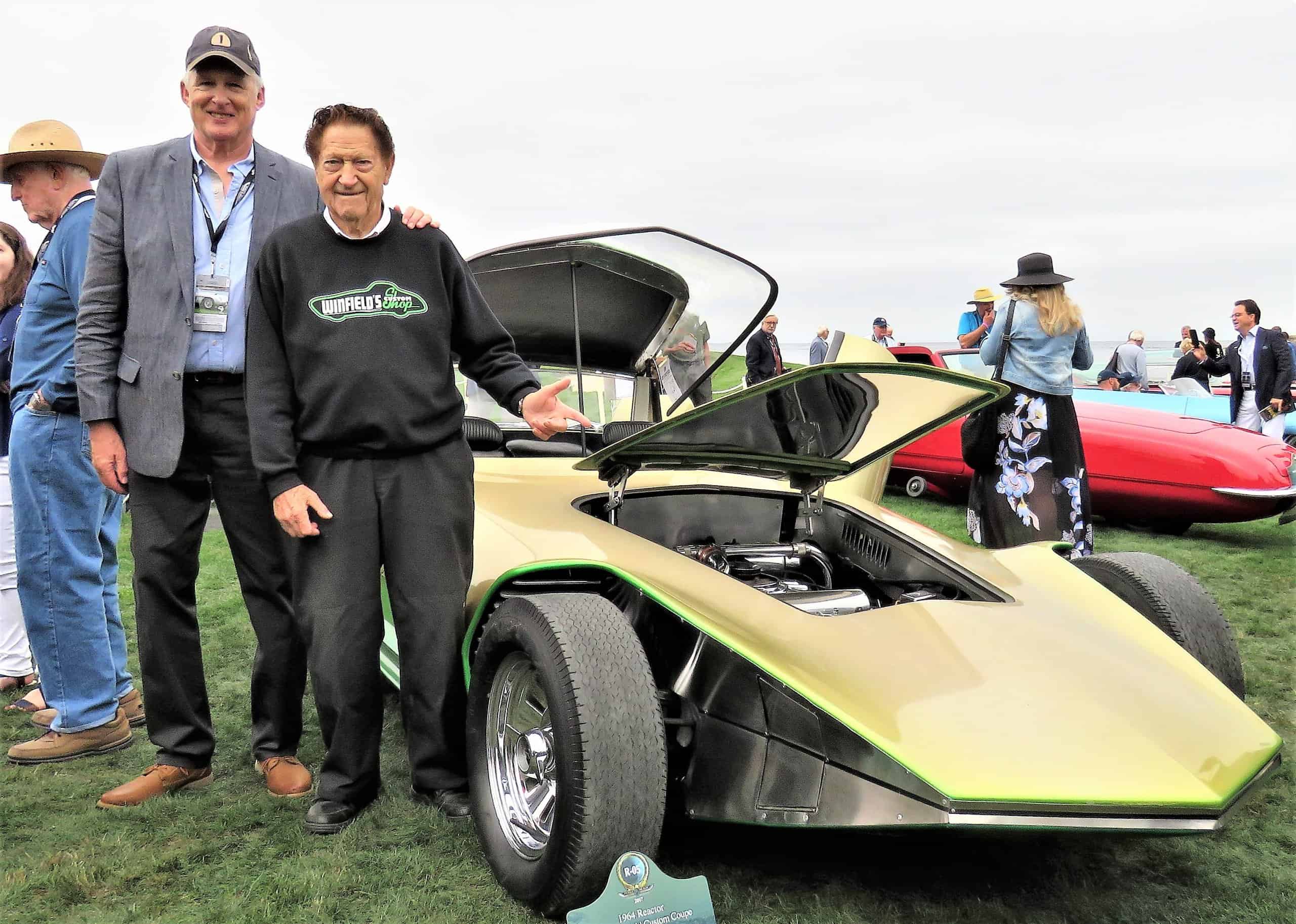 Journal editor Bob Golfen with custom car builder Gene Winfield 