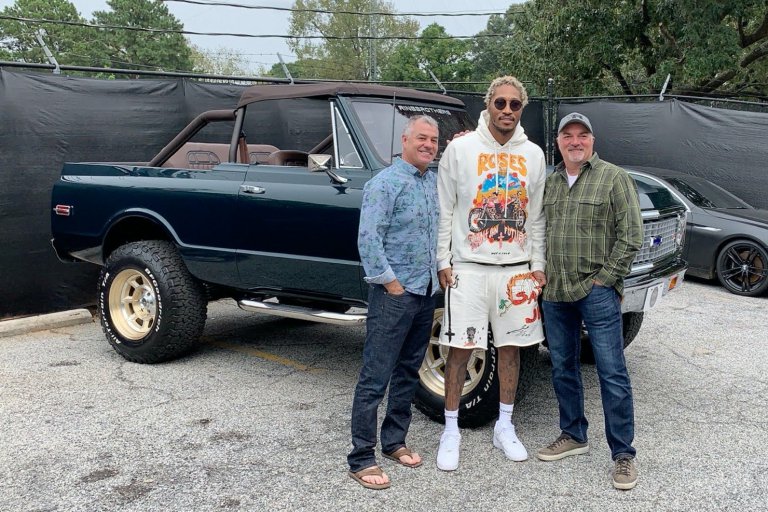 Hip Hop star Future takes delivery of a Ringbrothers custom Blazer