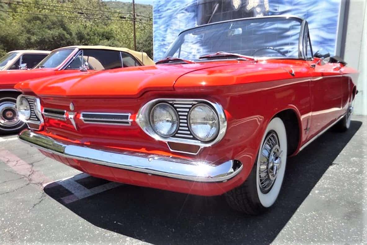 Pick Of The Day 1962 Chevrolet Corvair Convertible In Bright Roman Red