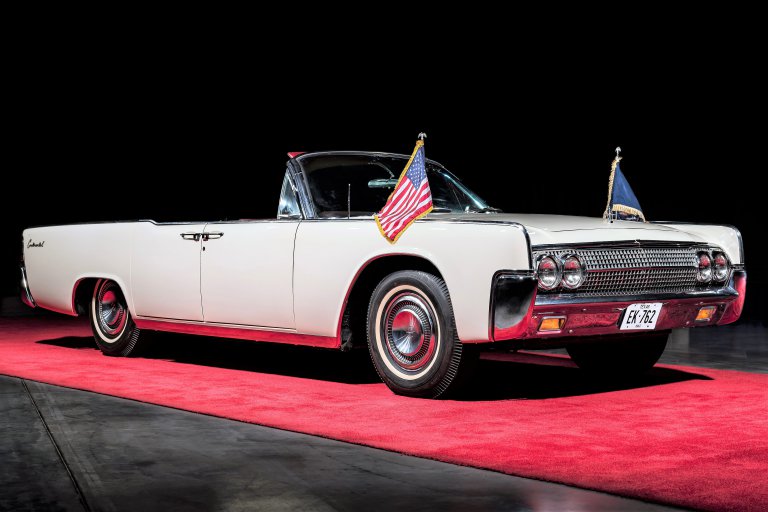 Lincoln convertible used by JFK on his final day tops Bonhams sale