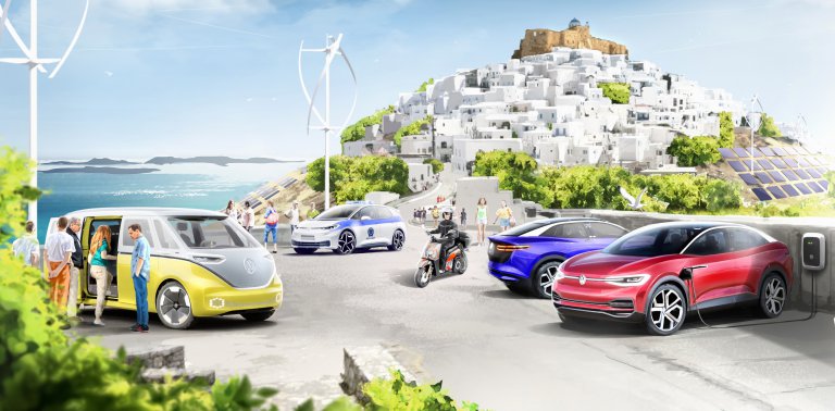 VW, Greece turning island into electrified showplace
