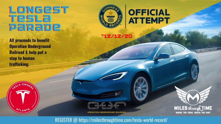 Museum hopes for world record in its parade of Teslas