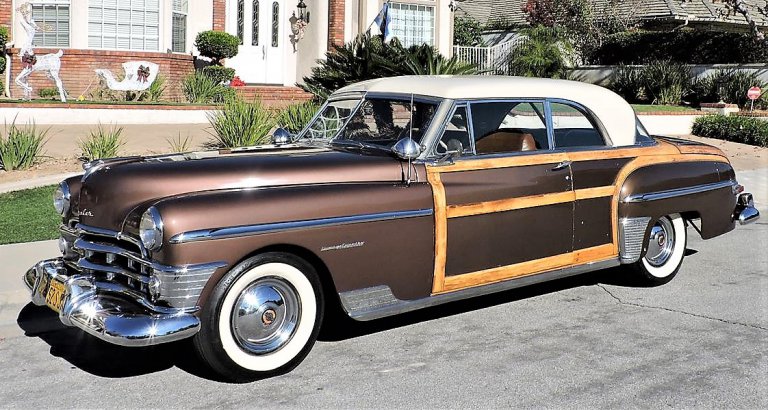 Pick of the Day:  1950 Chrysler Town & Country with real wood accent trim