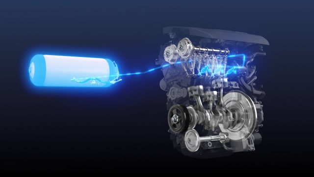Toyota's hydrogen combustion engine design