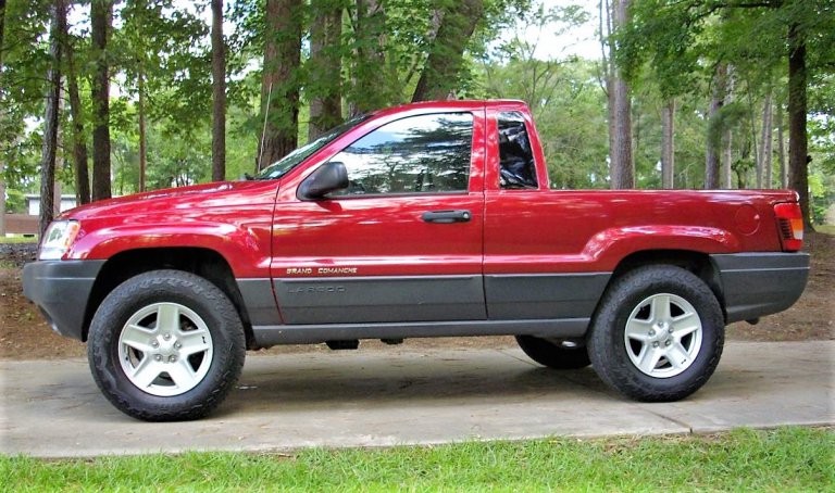 Pick of the Day: 2004 Jeep Grand Cherokee made into a pickup truck