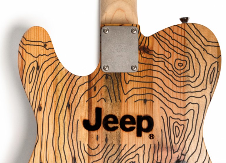 Jeep and Wallace Detroit Guitars custom guitar | Jeep photos