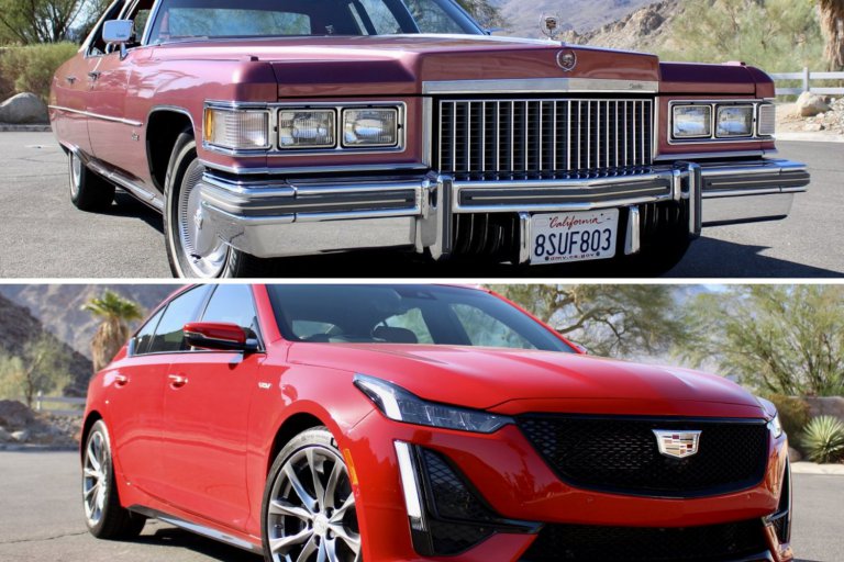 Comparing Cadillacs: ’75 Fleetwood Brougham and new CT5-V