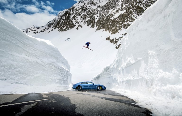 Porsche re-creates iconic photo, ‘The Jump’