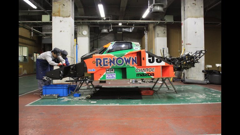 Witness the Le Mans-winning Mazda 787B getting restored