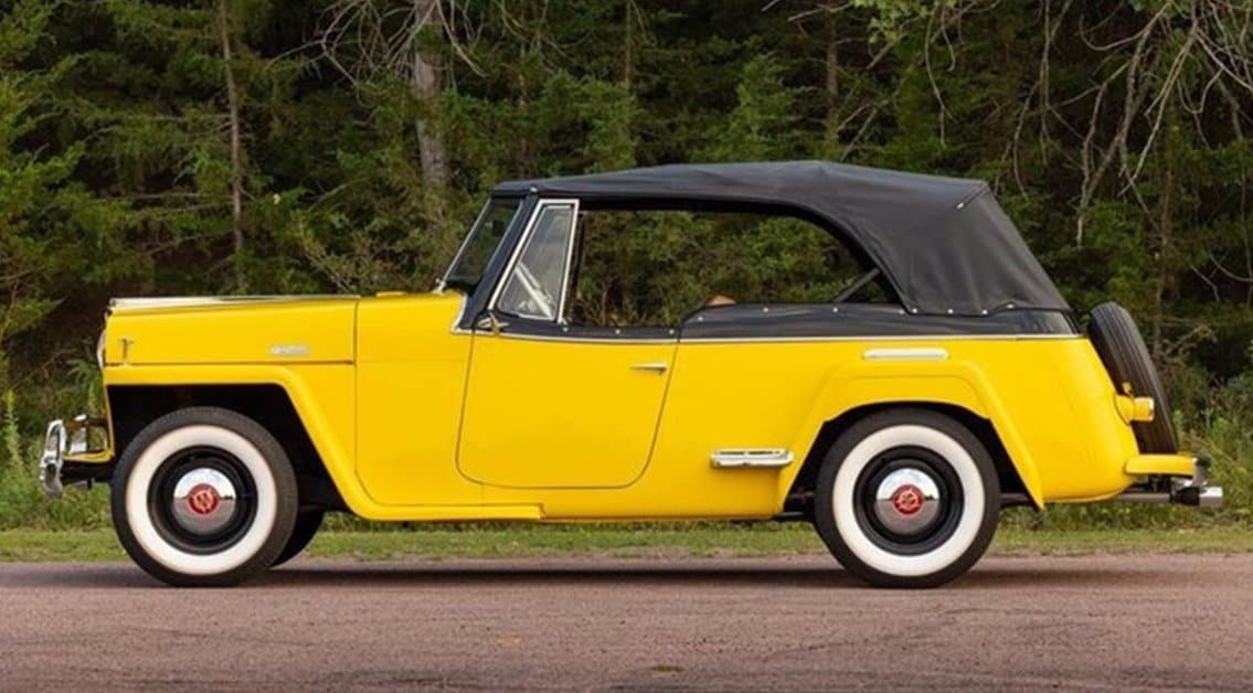 1948 Willys Jeepster, a 2-wheel-drive classic