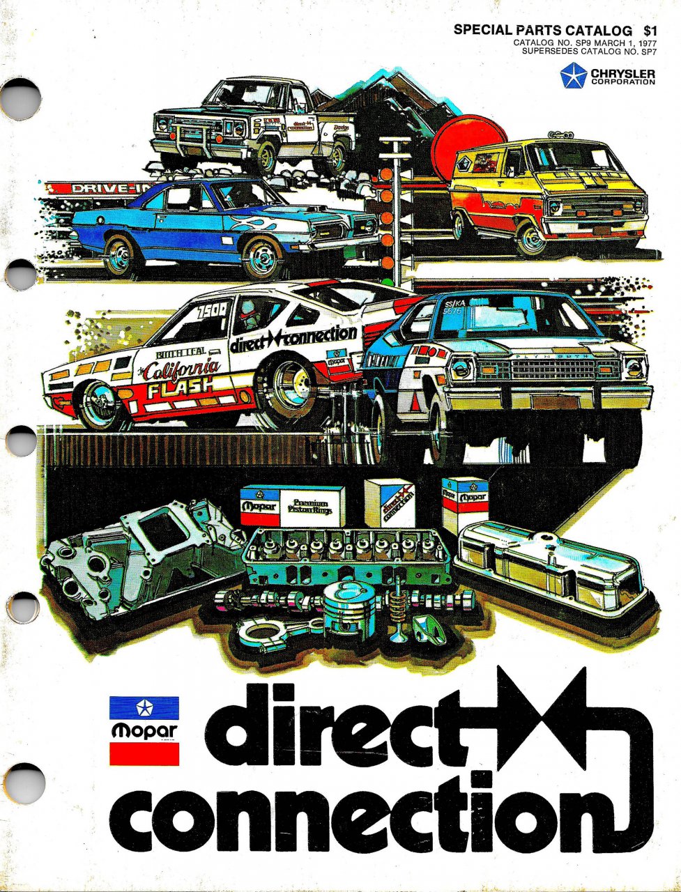 1977 Direct Connection parts catalog cover