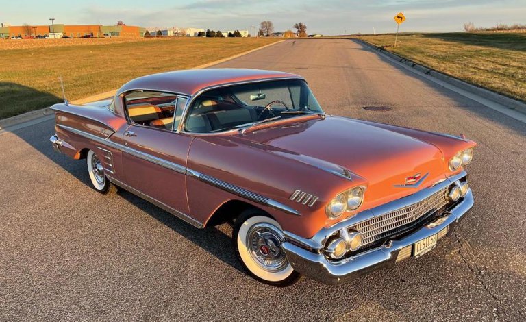 Pick of the Day: 1958 Chevrolet Impala finished in rare coral color