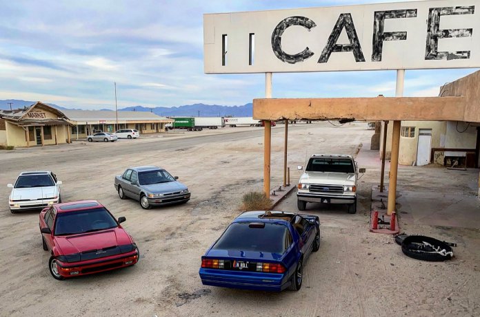 Pit stop at abandoned cafe in Desert Center, California on the way to RADwood | Tyson Hugie photos